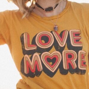 Dazey LA “Love More” vintage long sleeve 💛